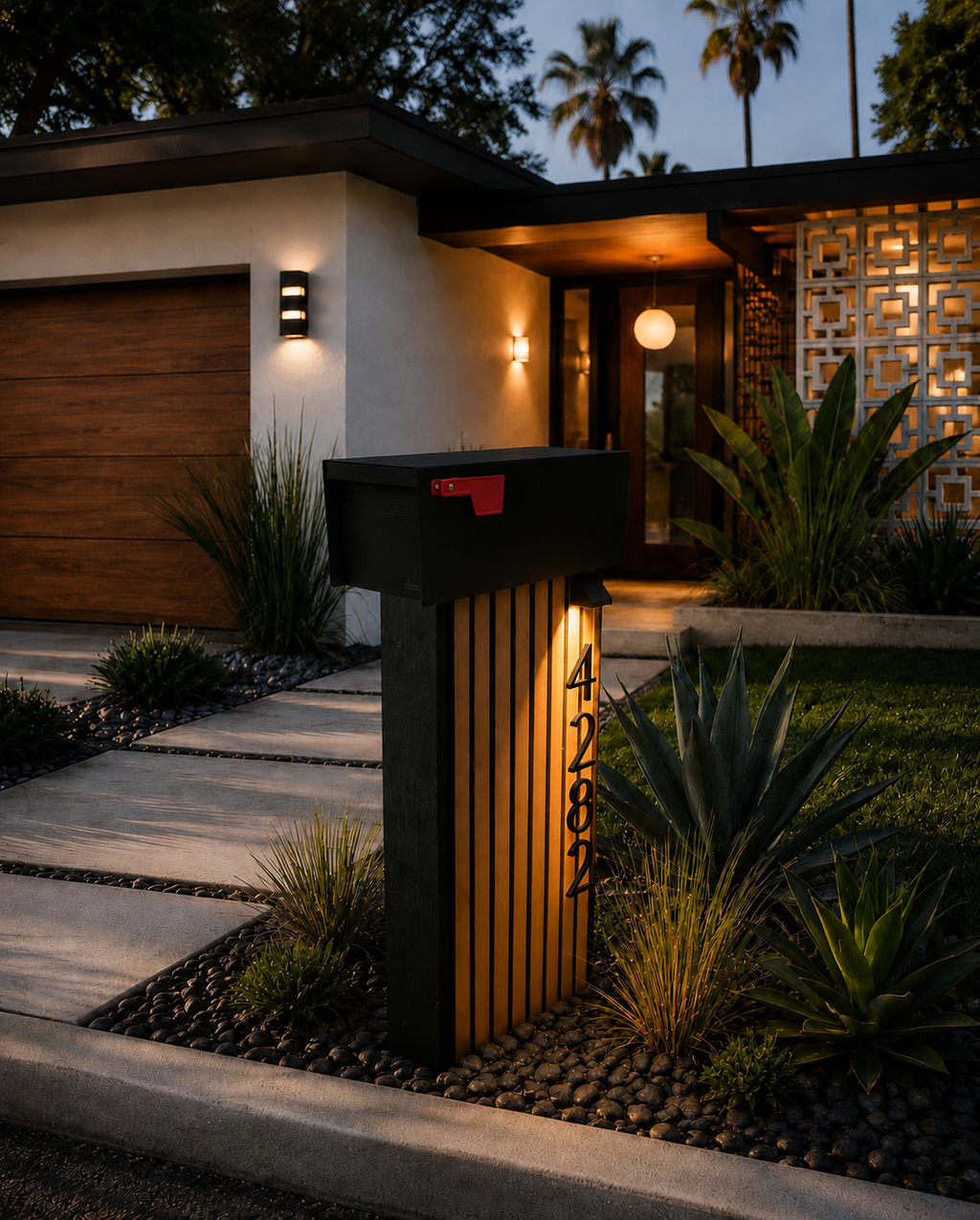 Vertical Slat Mailbox