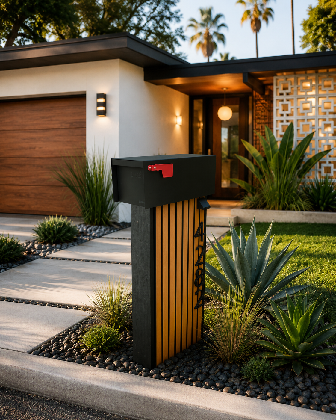 Vertical Slat Mailbox